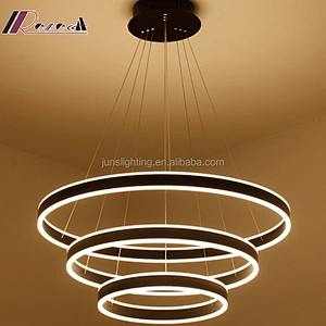 LED Modern Circular Acrylic Pendant Lamp for Bedroom