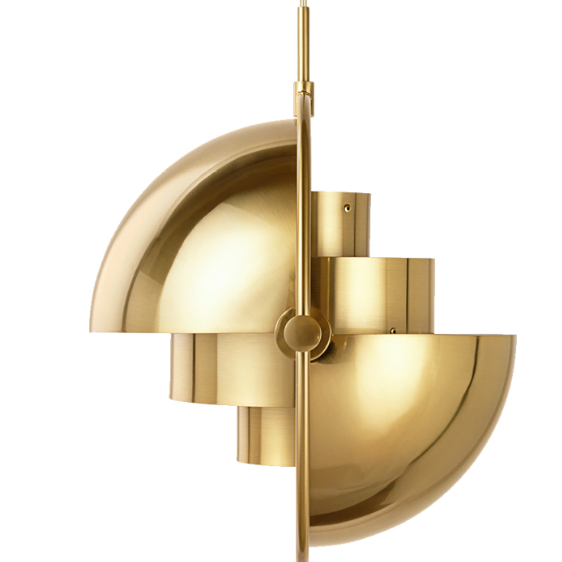 Nordic gold modern simple dining room bar bar coffee shop semicircle chandelier