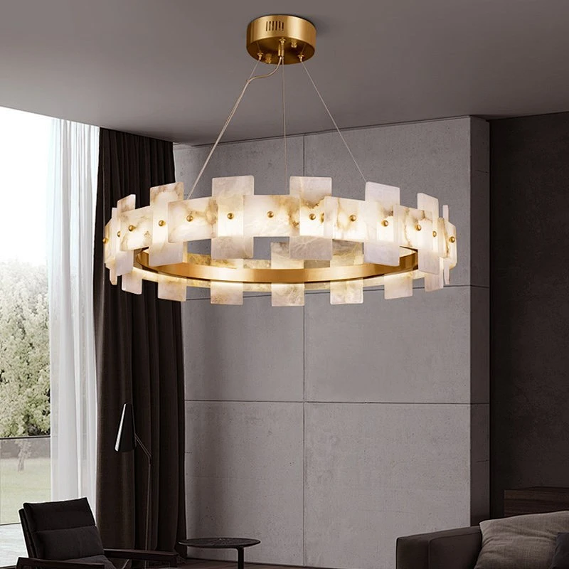 Modern Light Luxury Crystal Chandelier High-End Living Room Lamp Simple Exquisite Bedroom Pendant Light