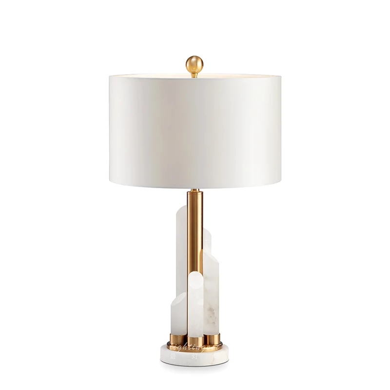Tech Lighting  Unique Jade  Nightstand Lamp For Living Room Fabric Shade Table Lamps