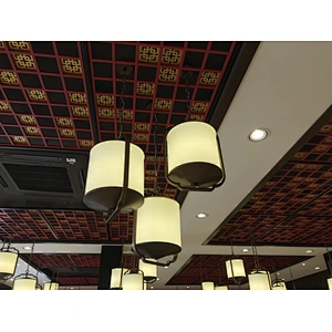 glass and iron Chinese style home restaurant or hotel pendant lamp