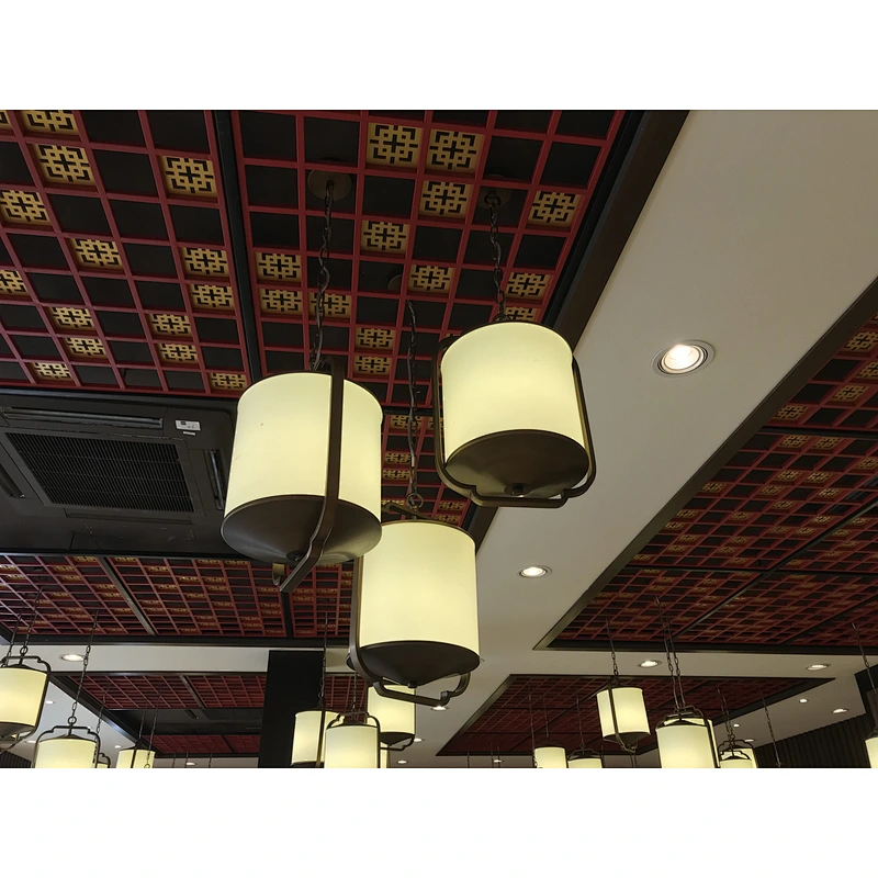 glass and iron Chinese style home restaurant or hotel pendant lamp