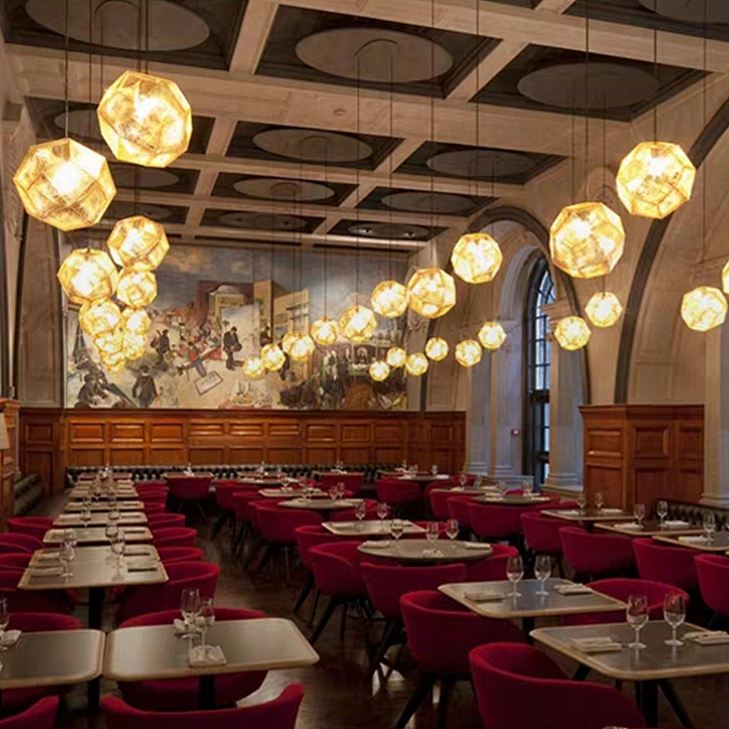 Modern hotel decorative pendant lamp wrought iron mosque chandelier