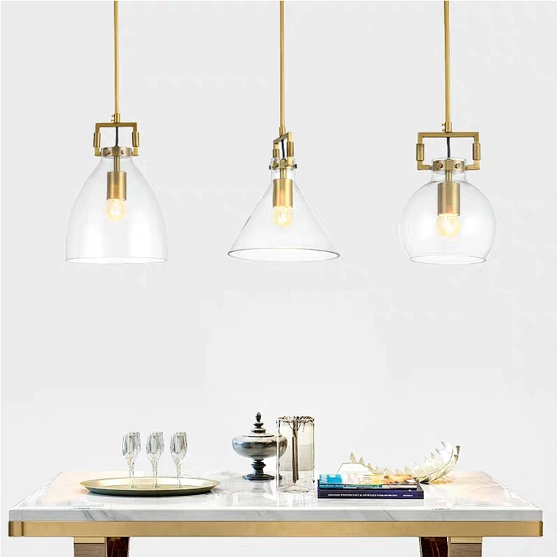 Nordic style simple glass modern chandelier