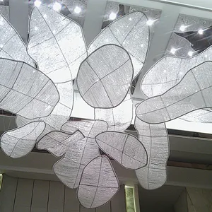LED big project luxury lighting flower shade