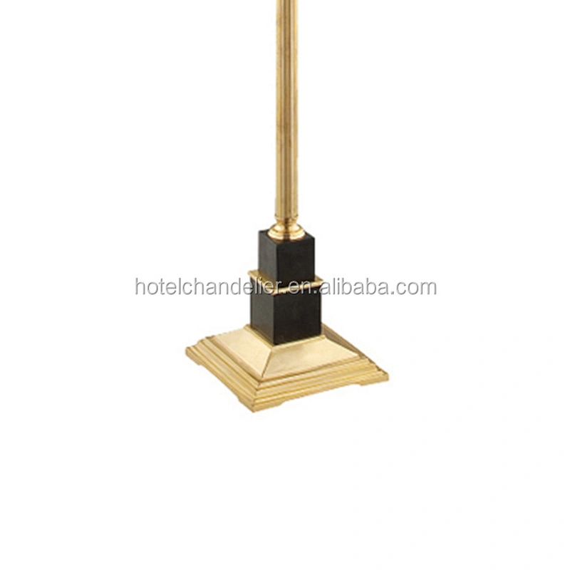 Hotel art vintage wedding decorative  yellow copper floor lamp