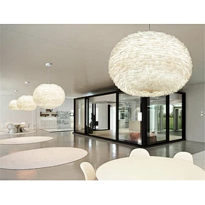 Modern nordic dandelion white goose feather pendant lamp