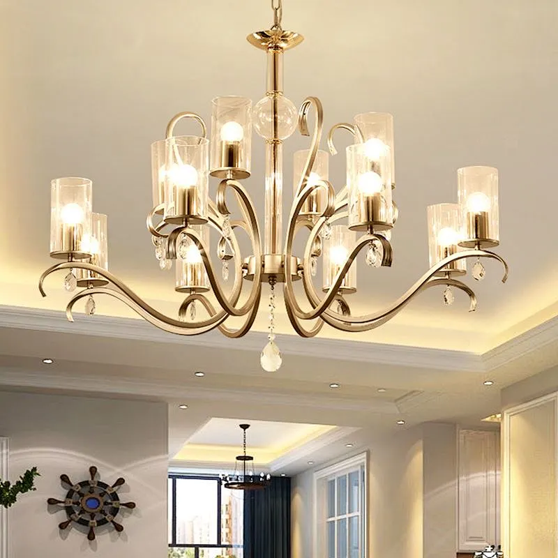 GuZhen hot sale decorate hotel lobby modern Led pendant lamp chandeliers pendant lights