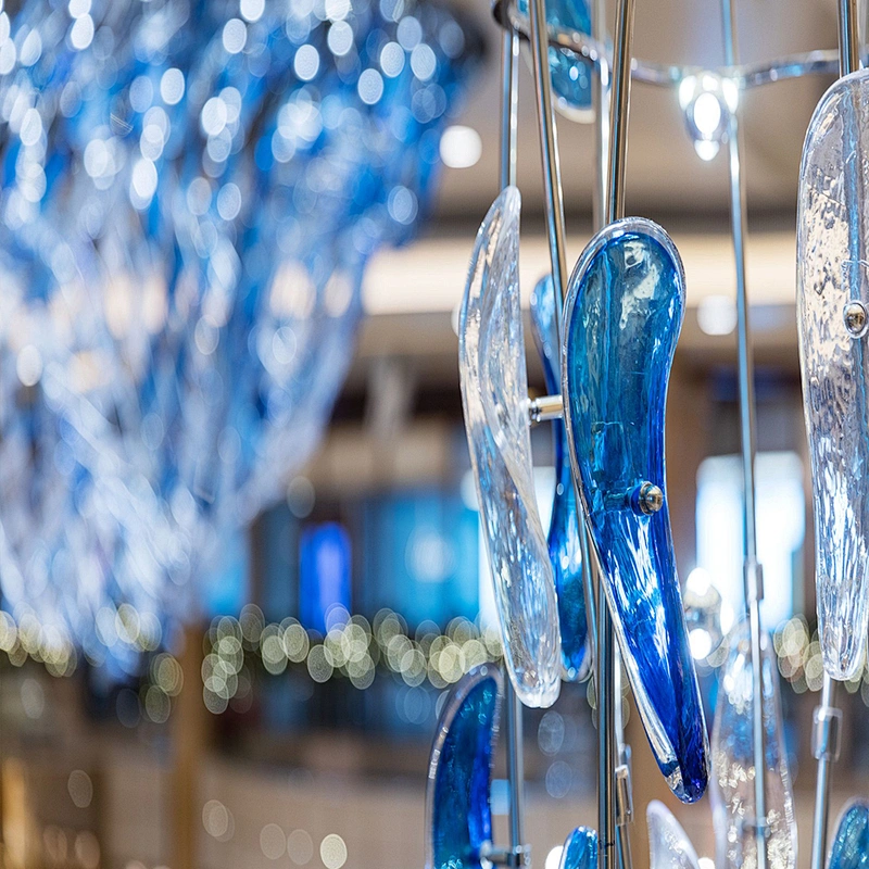 Custom lighting big hotel lobby large decoration luxury chandelier