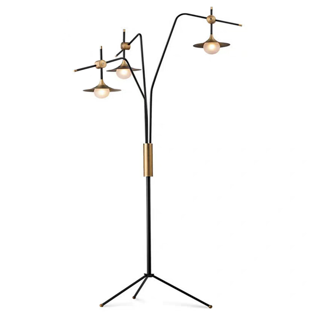 Modern hotel decoration lighting standing tripod floor lamp