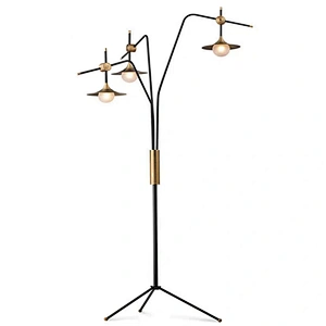 Modern hotel decoration lighting standing tripod floor lamp