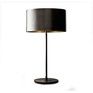 Faux leather shade modern decorative table lamp/light