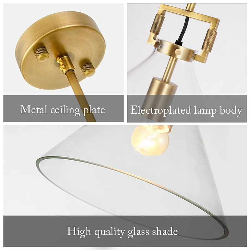 Nordic style simple glass modern chandelier