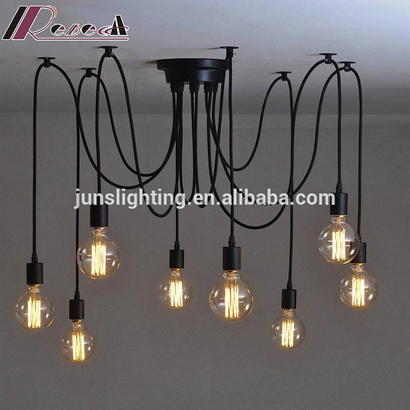 Modern Bulb Spider Shape Chandelier Pendant Lamp for Dining Room