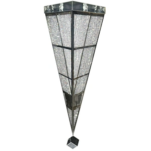 Customizable hotel project stainless steel k9 crystal chandelier ceiling light