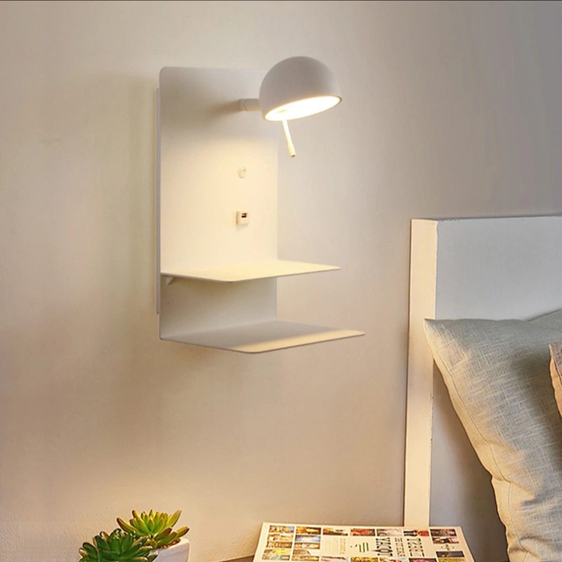 Modern nordic designer sconce lighting Indoor hotel bedside reading lights guestroom lamp led wall light