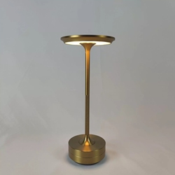 Cordless Restaurant  Battery Table Lamp Modern Gold Led Bedside Rechargeable Desk Lamps