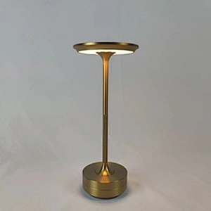 Cordless Restaurant  Battery Table Lamp Modern Gold Led Bedside Rechargeable Desk Lamps