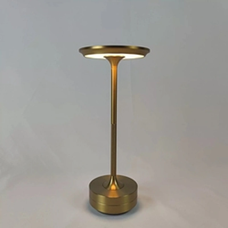 Cordless Restaurant  Battery Table Lamp Modern Gold Led Bedside Rechargeable Desk Lamps