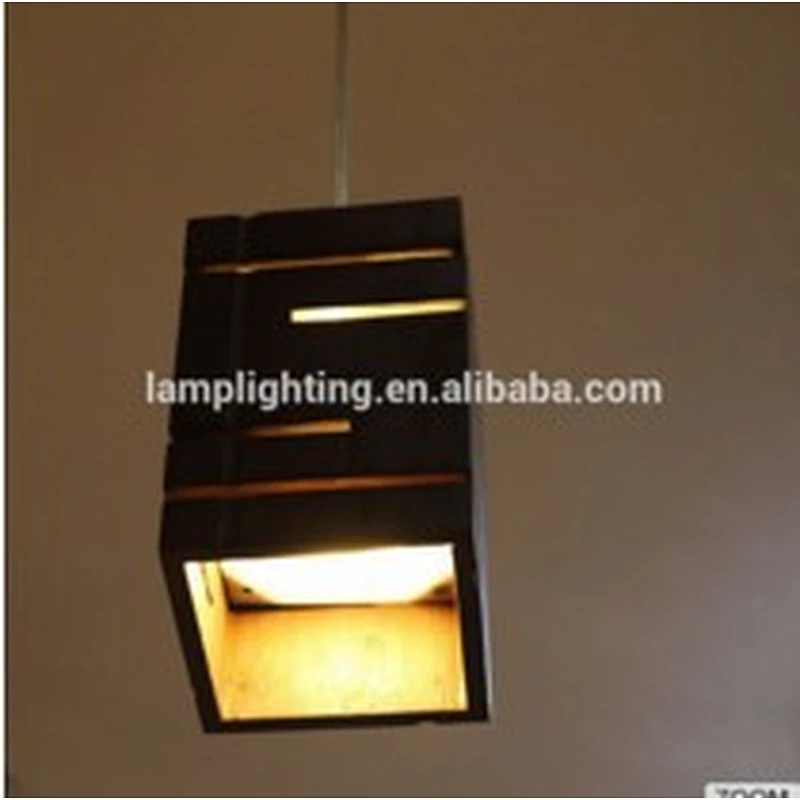 GuZhen Modern Indoor Wooden LED Pendant Lamp For Hotel