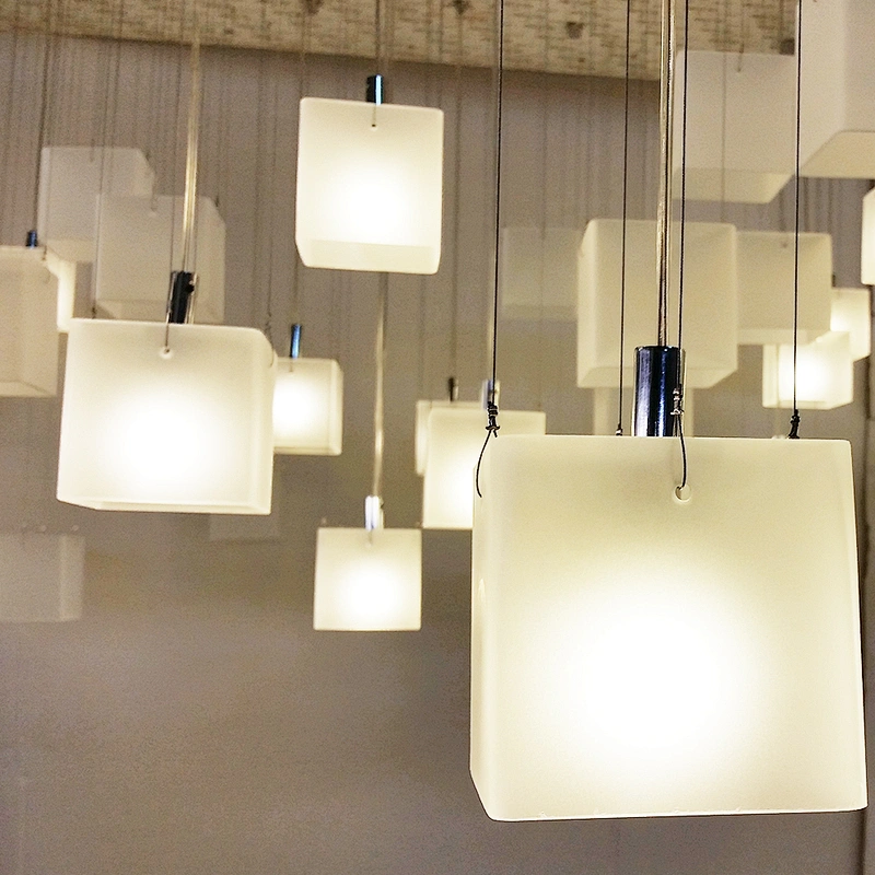 Custom hotel lobby decoration lighting modern glass led chandelier