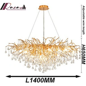 Hotel Villa Modern Indoor Crystal Chandeliers Lighting Living Room Pendant Lights