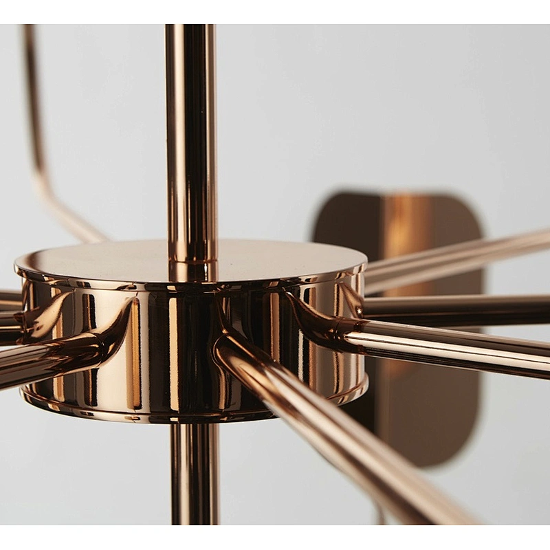 Modern G9 LED Home Lighting Iron Tawny&Red Chandelier Luxury Custom  Acrylic Chandelier Designer for Home