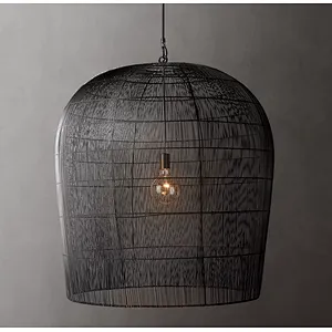 Wicker Woven Lamp Pendent Lamp Answer Ancient Cane Art Bedroom Rustic Rebecca Lighting Rattan 80 for Living Room Bedroom 2-year