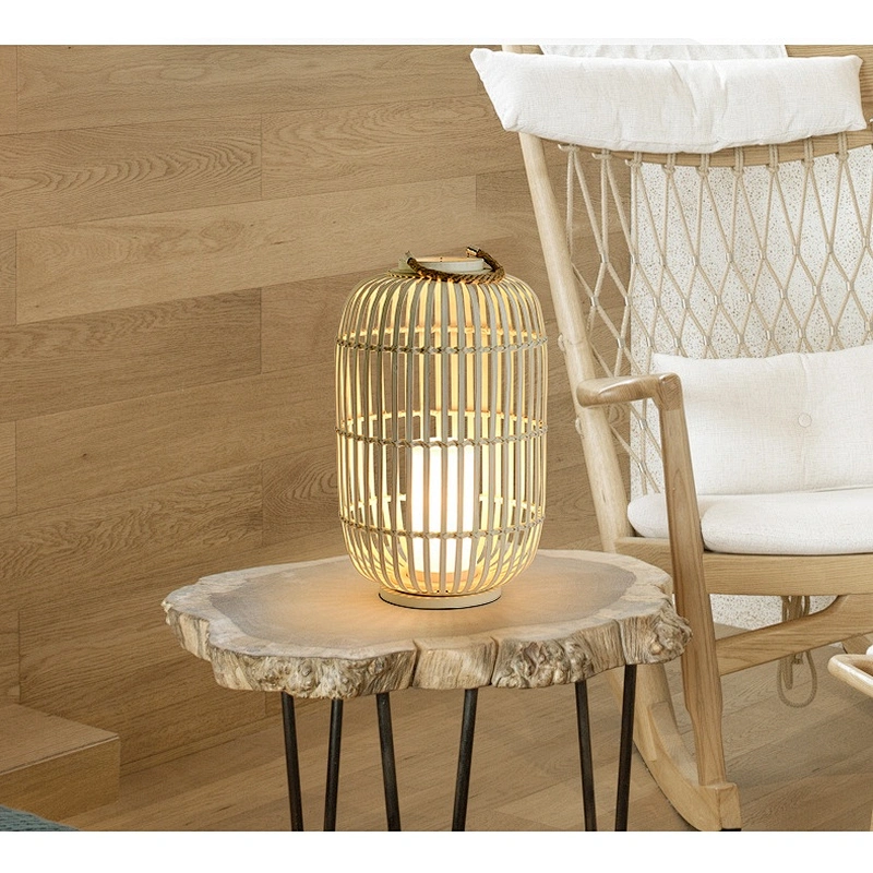 New Chinese style study lighting bedroom bedside lamp bamboo silk small desk lamp bamboo eye protection small night lamp