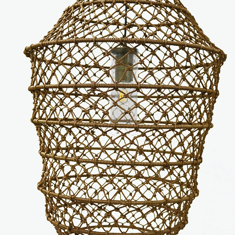 Rebecca Lighting Fish Cage Design Rattan Hotel Project Pendant Lamps For Hyatt