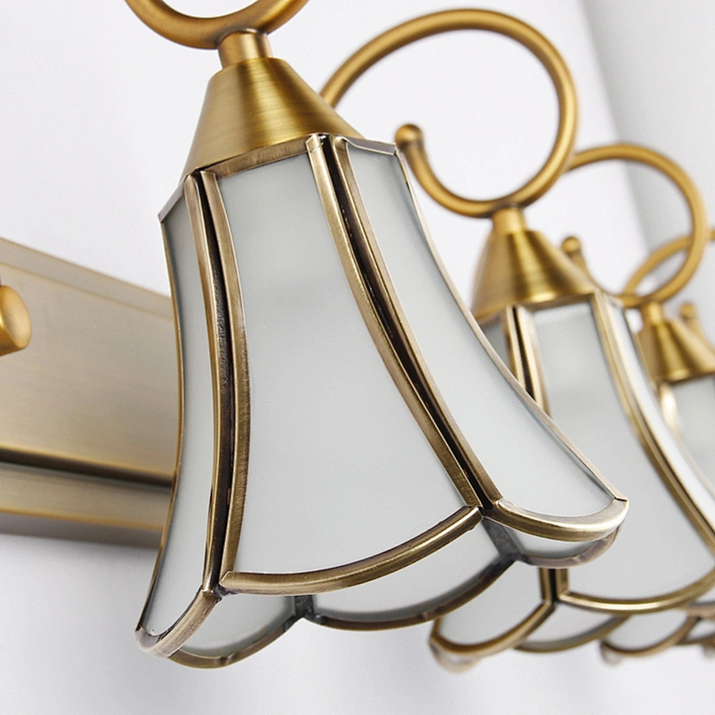 European style creative luxury hotel led wall lamp bathroom makeup up vanity mirror light lighting