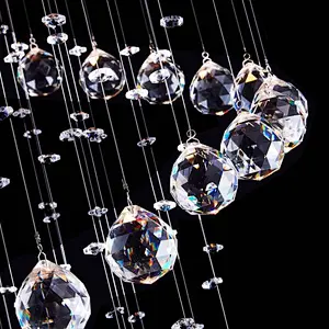 201 ss 304 ss stainless canopy contemporary  crystal chandelier light for hotel