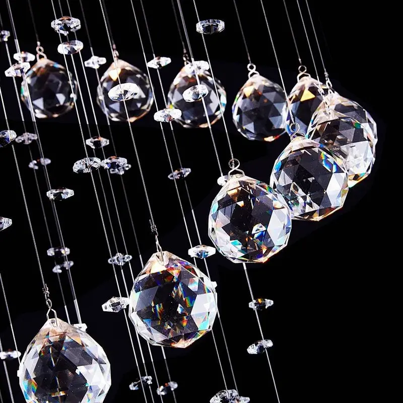 201 ss 304 ss stainless canopy contemporary  crystal chandelier light for hotel