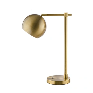Gold Luxury Hotel Decorate Bed Side Study Metal Table Lamp Modern LED Desk Lamps