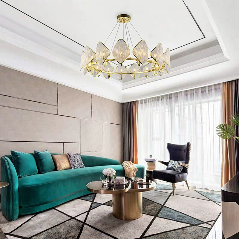 Modern Wedding Decorative Lighting  Luxury Hotel Crystal Chandelier Chandeliers Pendant Lights