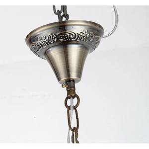 E27 15W Coffee Lamp Handmade Ice Cracked Glass System Hollow Chandelier Morocco&Turkish Double Headed Chandelier