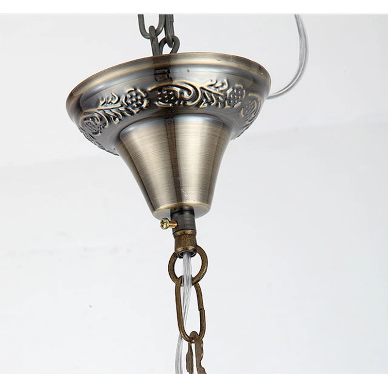 E27 15W Coffee Lamp Handmade Ice Cracked Glass System Hollow Chandelier Morocco&Turkish Double Headed Chandelier