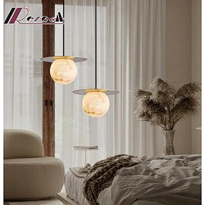Dining Room Modern Chandelier Creative Living Room Study Bar Hotel Spanish Marble Pendant Lamp