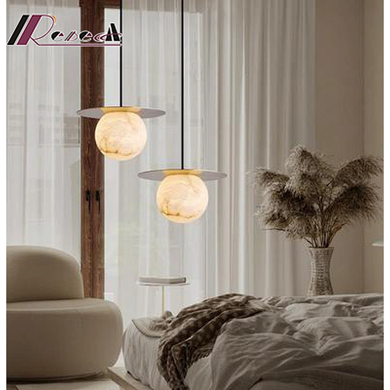 Dining Room Modern Chandelier Creative Living Room Study Bar Hotel Spanish Marble Pendant Lamp