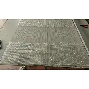 Modern clubhouse creative weaving pineapple pearl fishnet crystal chandelier