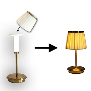 USB Charging Table Lamp Light Dimmable Night Light Stand Lampshade of cloth Lamp