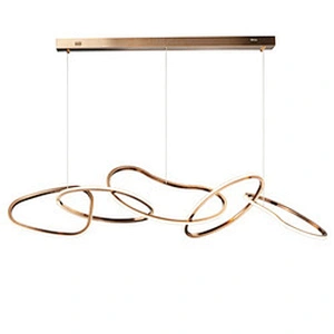 Streams Modern Fringed Luxury Iron Chain Designer Chandelier Italy for Decor Indoor Luminous LED Light Customizable Lamp