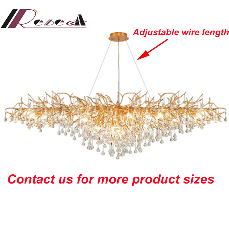 Hotel Villa Modern Indoor Crystal Chandeliers Lighting Living Room Pendant Lights