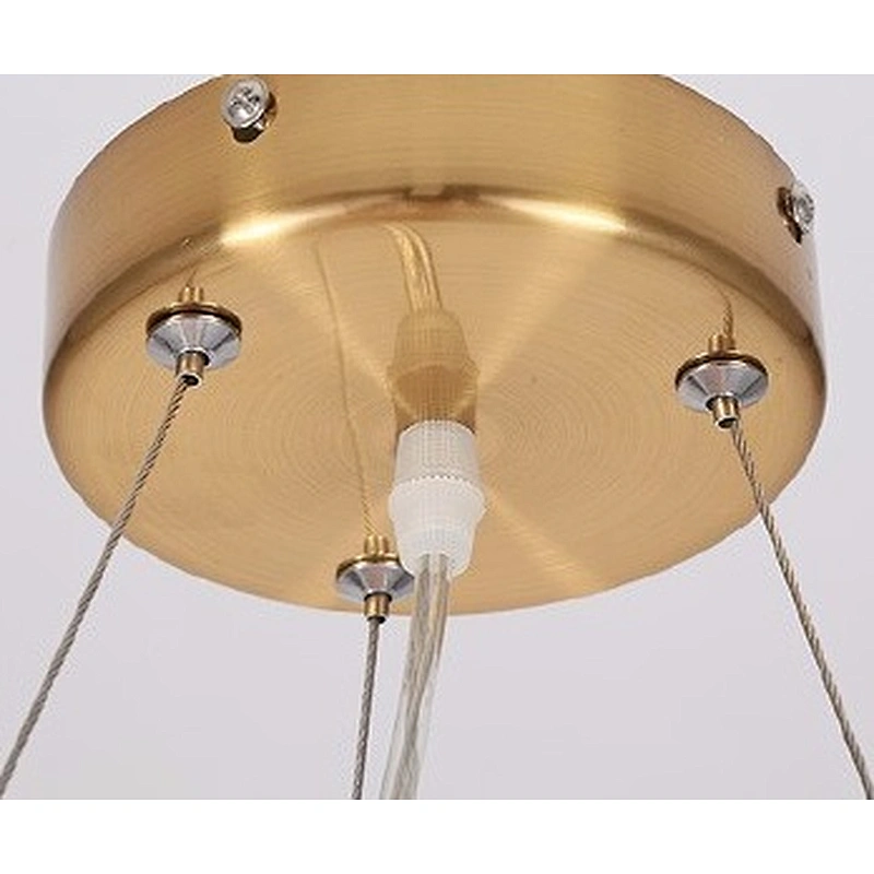 Round Straight Bar Dining Room Atmosphere Chandelier Ball Chandeliers Simple Villa Iron Gold&black Ground Glass Modern LED 80