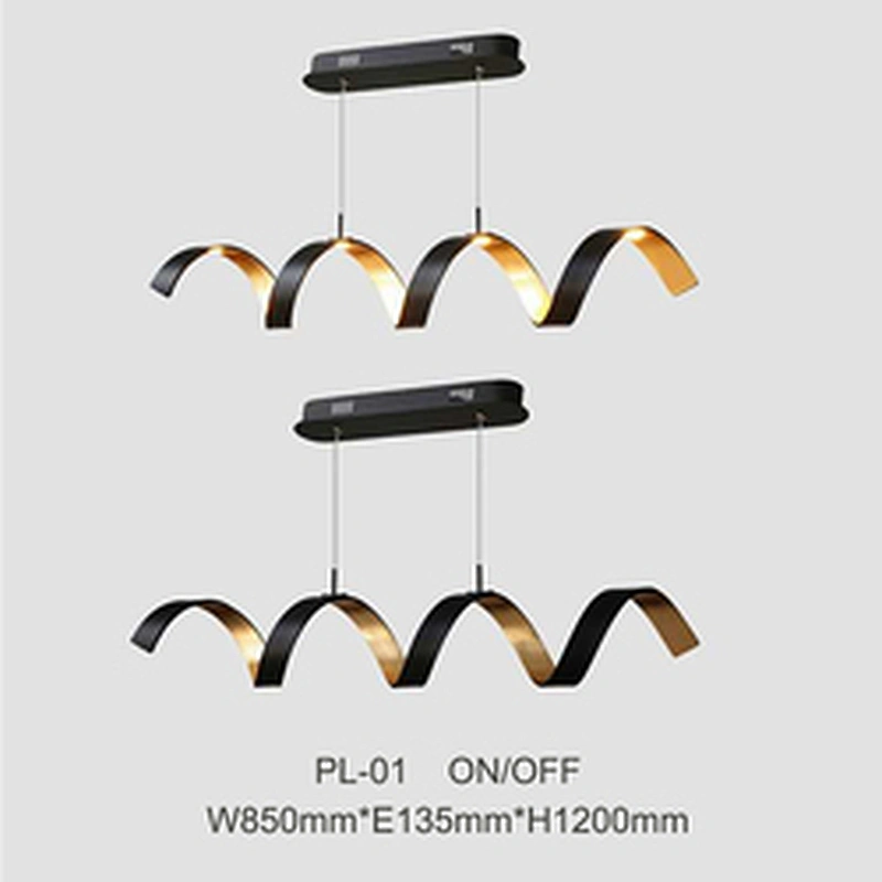 Modern Nordic Design Aluminum Black Led Pendant Lighting Chandeliers Pendant Lights