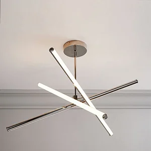 Modern LED Steel Chandelier In Gold For Dining Chandeliers Pendant Lights