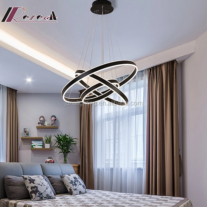 LED Modern Circular Acrylic Pendant Lamp for Bedroom