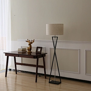 Modern hotel living room metal standing floor lamp