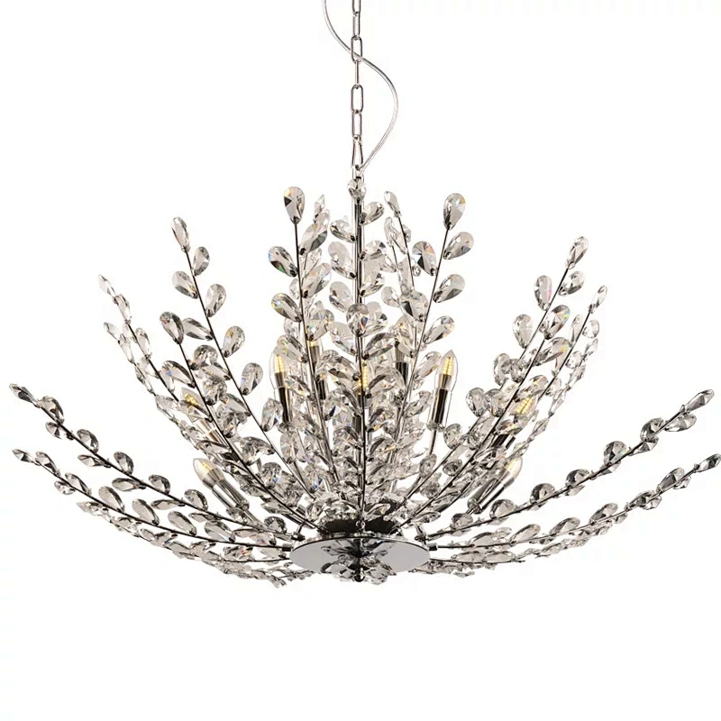 flower chandelier  High Quality LED K9 Crystal Chandelier Pendant Lamp for Hotel