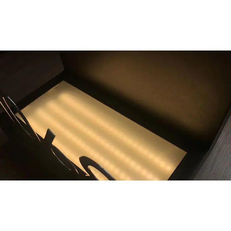 8W custom hotel door number wall light simple silver square stainless steel LED wall light